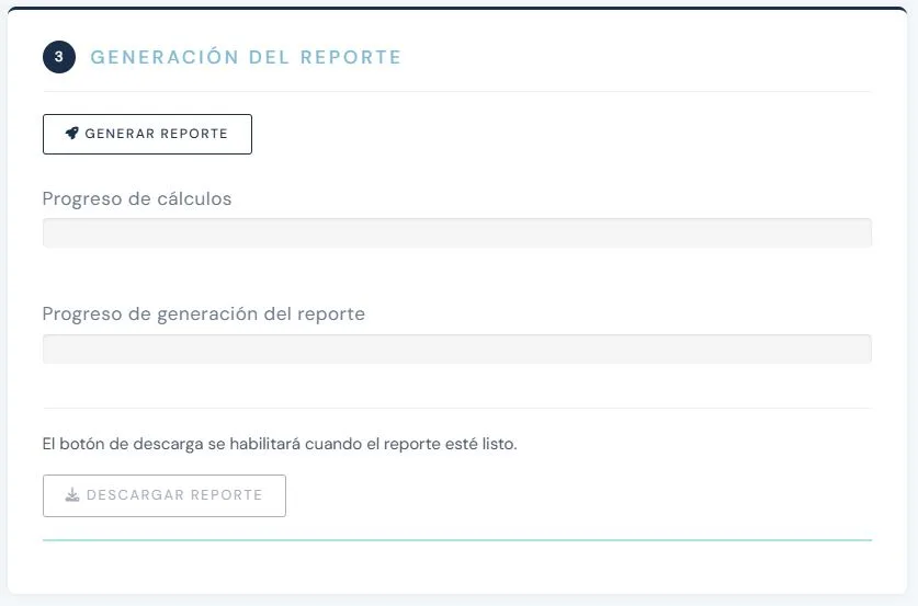 Generación de informe en OMeRo Air